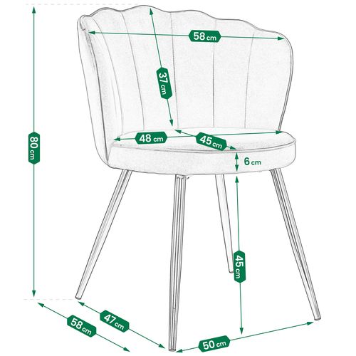 krzesło fiore beżowe na Arena.pl
