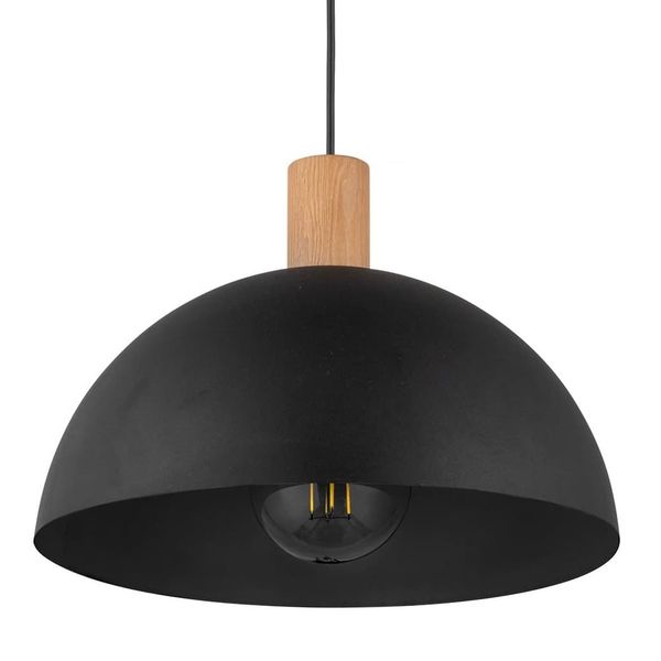 Wisząca lampa salonowa Oslo 4852 TK Lighting skandynawska drewniana czarna zdjęcie 1