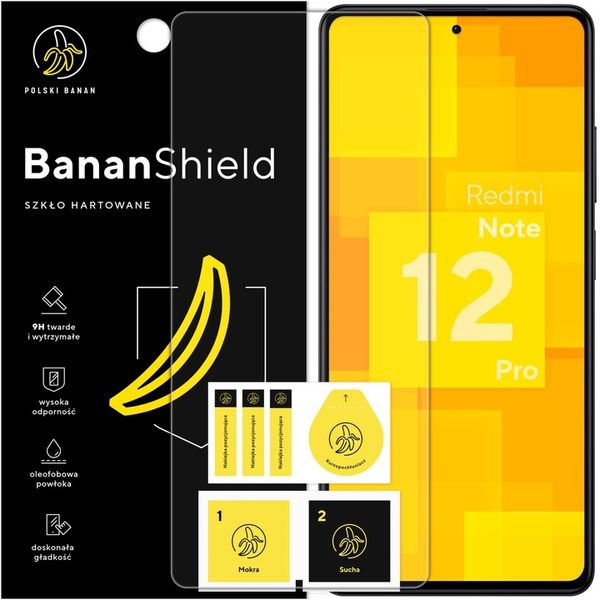 Szkło hartowane 9H BananShield do Xiaomi Redmi Note 12 Pro zdjęcie 1