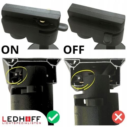 Oświetlenie szynowe Zestaw listwa 2m + 4x lampa GU10 CZARNY na Arena.pl