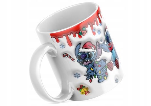 Świąteczny Kubek 3D Disney, Stitch - Idealny Na Prezent - Urodziny - NOWOŚĆ na Arena.pl