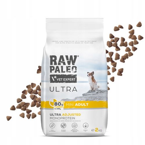 RAW PALEO ULTRA TURKEY ADULT MINI 2kg-sucha karma indyk dla psów ras małych na Arena.pl