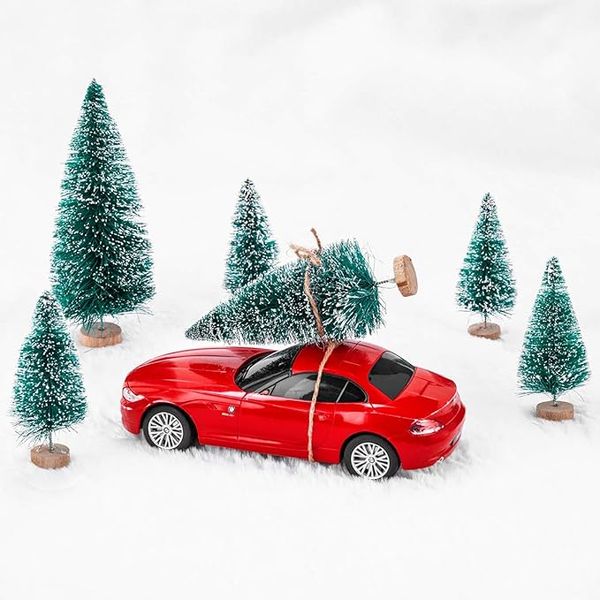 CHOINKI DO STROIKÓW WIELKI ZESTAW MINI CHOINEK NA STÓŁ 60 SZTUK zdjęcie 4