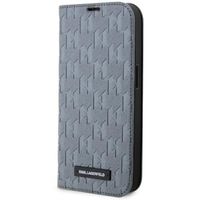 Karl Lagerfeld KLBKP14LSAKLHPG iPhone 14 Pro 6.1" bookcase srebrny/silver