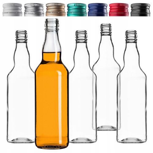 10 SZT BUTELKI MONOPOLOWE 500ML 0,5L Z ZAKRĘTKĄ NA BIMBER WÓDKĘ NALEWKI SOK na Arena.pl