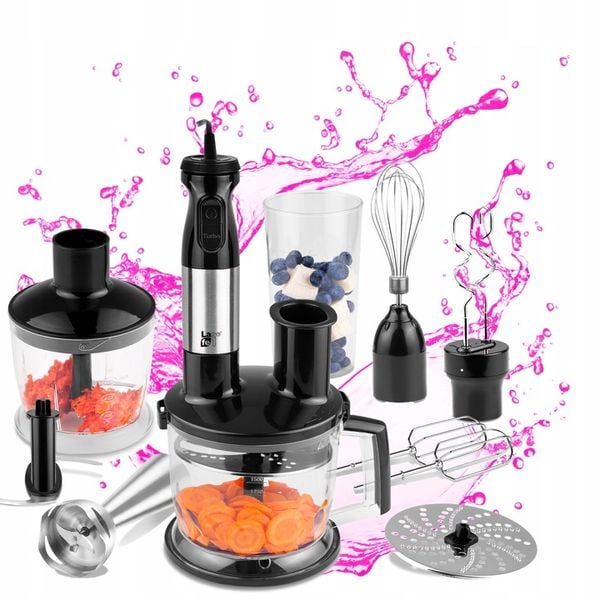 BLENDER RĘCZNY MIKSER TURBO ROBOT MALAKSER WIELOFUNKCYJNY 10w1 2 TARCZE zdjęcie 7