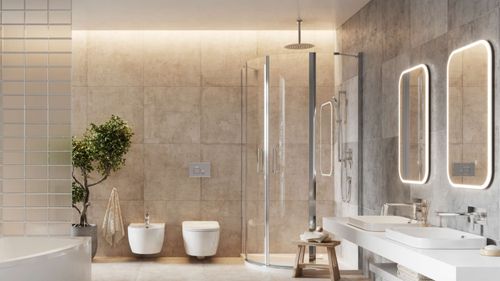 Głowica prysznicowa 20 cm okrągła slim,  chrom na Arena.pl