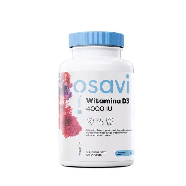 OSAVI Witamina D3 4000 IU (120 kaps.) zdjęcie 1