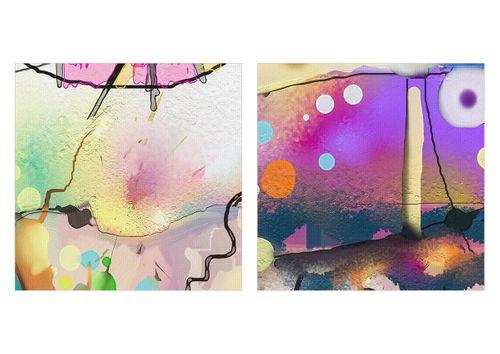 Obraz Na Płótnie - Ryby Pastele  - 30X30 Cm - Ac30X30-4096 na Arena.pl