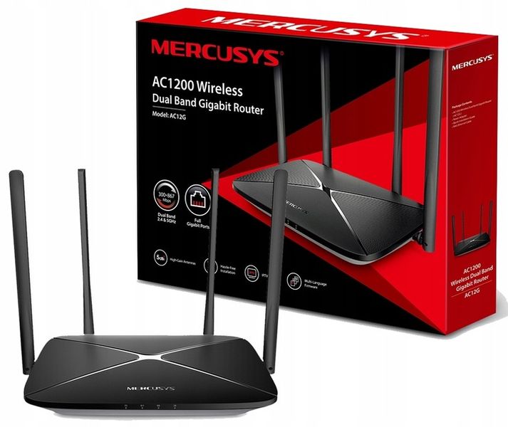 Router MERCUSYS AC12G AC1200 4 ANTENY zdjęcie 3
