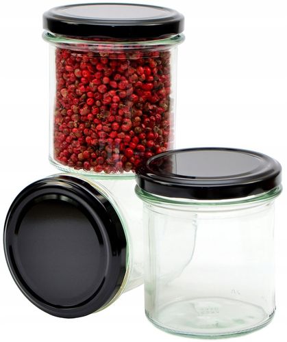 20x SŁOIK NA PRZETWORY 350 ML Słoik Szklany Na Miód Pojemnik Na Dżem na Arena.pl