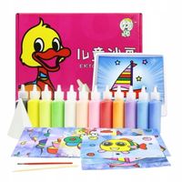 ZESTAW KREATYWNY DO MALOWANIA PIASKIEM SZABLONY DLA DZIECKA