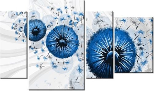 135CM 80 OBRAZ 4 ELEM NIEBIESKI DMUCHAWIEC 4 ŚCIENNY na Arena.pl