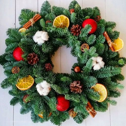 Wianek świerkowy zielony 30 cm na Arena.pl