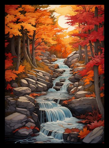 Plakat 20,5x28,4cm Jesienne Wodospady na Arena.pl