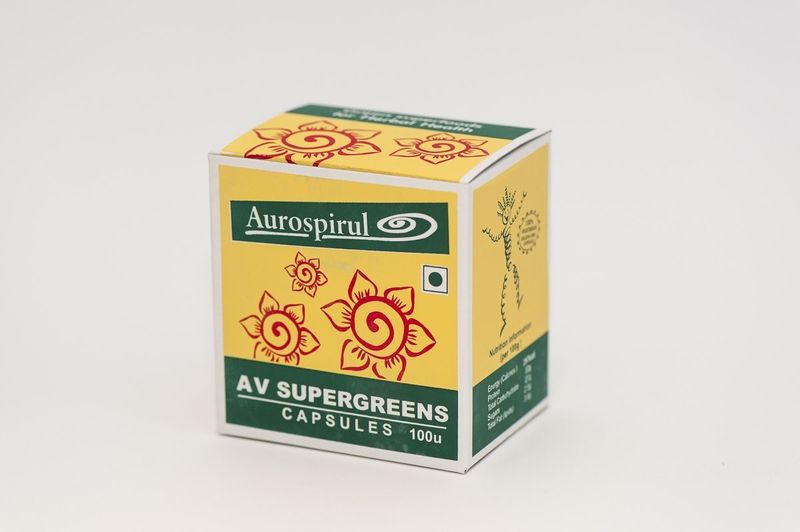 # AUROSPIRUL AV Supergreens (100 kaps.) zdjęcie 1