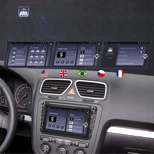 RADIO ANDROID 2DIN 4+64 GB 8 CALI VW PASSAT B6 B7 GOLF 5 V 6 VI SKODA na Arena.pl