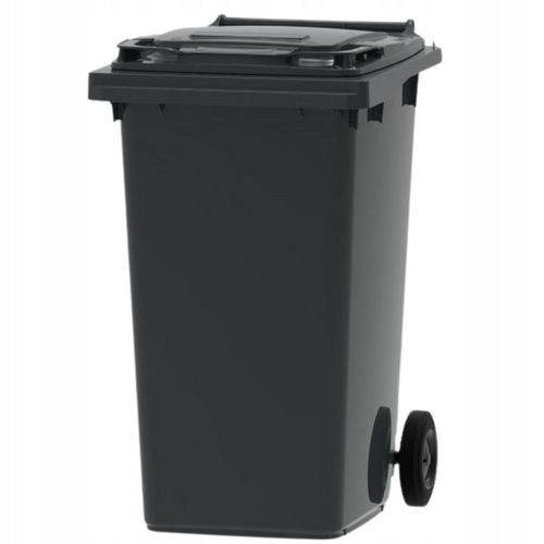 Kosz na śmieci 240L Pojemnik na ODPADY ZMIESZANE kontener Czarny ATEST PZH na Arena.pl