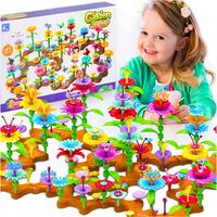 KLOCKI KONSTRUKCYJNE DO BUDOWANIA KREATYWNE OGRÓD KWIATY KWIATKI 272 el.