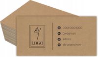 200 szt Eko wizytówki firmowe kraft 250g + PROJEKT karty metki cenówki