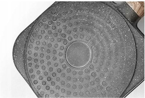 Patelnia do jajek i placków Rossner 4 OTWORY 18 cm granitowa na Arena.pl