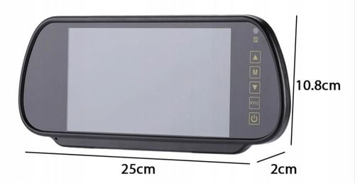Monitor 7" LCD w lusterku do kamery cofania na Arena.pl