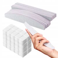 100x PILNIK ŁÓDKA do paznokci 180 240 gratis blok