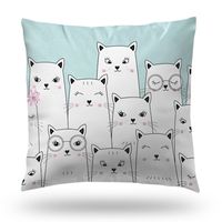 Poszewka 40X40 Dla Dzieci Kicia Miałgosia 03B