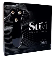 hot stivi czarny wielofunkcyjny stymulator dla par, wodoodporny