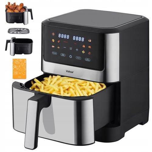 Frytkownica Beztłuszczowa AirFryer VOKSAR K11 XXL 8L 12w1 1800W + na Arena.pl