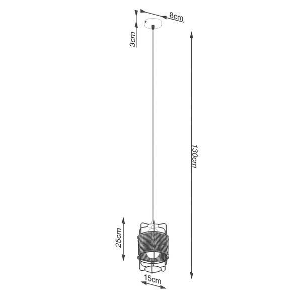 Lampa wisząca GIZUR 1 zdjęcie 5