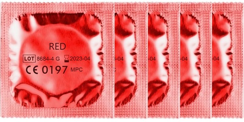 5 Czerwonych Prezerwatyw Amor Red zdjęcie 1