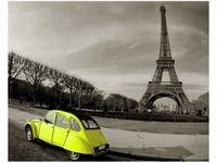 40X50CM ŻÓŁTY CITROEN OBRAZ