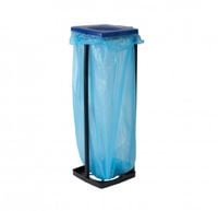 KOSZ ŚMIECI STELAŻ STOJAK NA WORKI 120 L NIEBIESKI