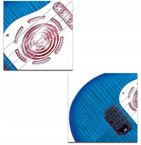 GITARA ROCKOWA DLA DZIECI ŚWIECI GRA INSTRUMENT DŹWIĘK na Arena.pl