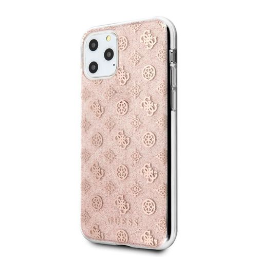 Guess 4G Peony Solid Glitter - Etui iPhone 11 Pro (różowy) na Arena.pl