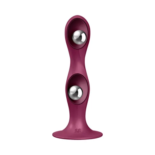 satisfyer double ball-r - model z obciążeniem, anatomiczny silikon na Arena.pl