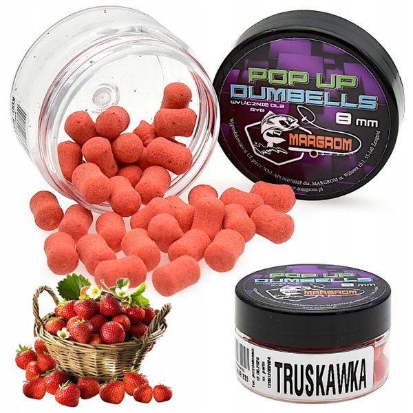 Dumbells POP UP 8 mm Margrom TRUSKAWKA przynęt Method Feeder zdjęcie 1