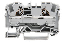 Wago złączka 2-przewodowa przelotowa na szynę DIN 6mm2 szary 2006-1201 1szt