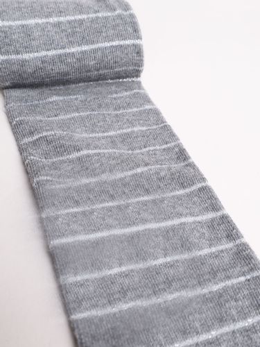 Rajstopy dziewczęce z lurexem paski szare 104-110 YOCLUB na Arena.pl