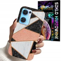 ETUI DO OPPO FIND X5 LITE - GEOMETRYCZNE WZORY DLA KOBIET PLECKI + SZKŁO