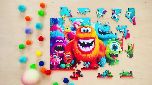 Puzzle Milliwood 50 Elementów. Kudłate Potworki na Arena.pl