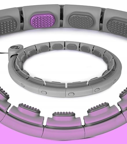 Hula-hop ODCHUDZAJĄCE z LICZNIKIEM KOŁO z obciążeniem WYPUSTKAMI na Arena.pl