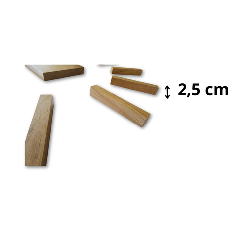 Zegar Ścienny Drewniany 3D Przyklejany Duży 90 cm Parlan Dębowy Do Salonu na Arena.pl