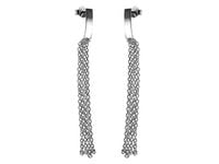 ELEGANCKIE KLASYCZNE SREBRNE KOLCZYKI CHWOSTY