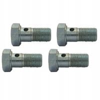 4x Śruba drożna - przelewowa - banjo - do oczek M10x1 - ocynk; SR-03