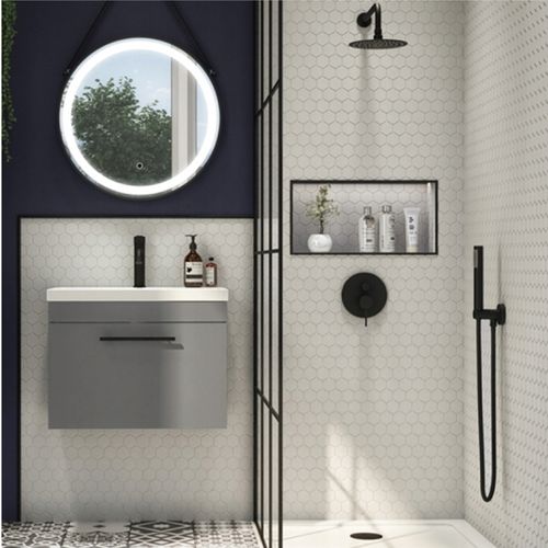 Zestaw prysznicowy podtynkowy WEZER EKO17B-01-BLACK na Arena.pl