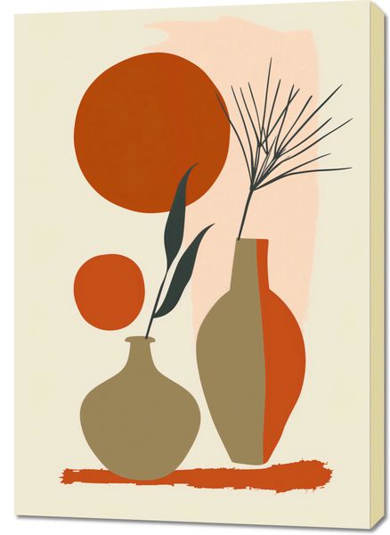 Obraz 70x100cm Wazy w Czerwieni zdjęcie 1