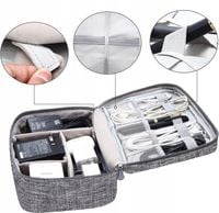 ORGANIZER NA KABLE ŁADOWARKI ETUI POJEMNIK TORBA KABLI + UCHWYT PODRÓŻNY