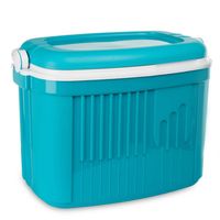 LODÓWKA TURYSTYCZNA KAMAI 42L TURKUSOWA BARDZO DOBRA IZOLACJA